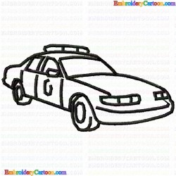 Car Silhouette 8 Embroidery Design