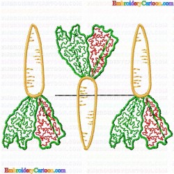 Carrot 10 Embroidery Design