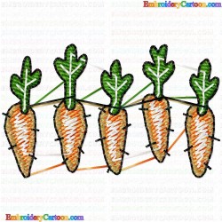 Carrot 2 Embroidery Design