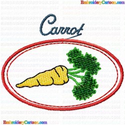 Carrot 6 Embroidery Design