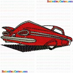 Cars 198 Embroidery Design