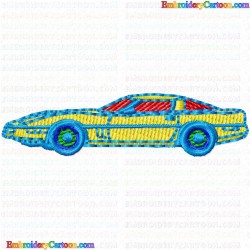 Cars 45 Embroidery Design