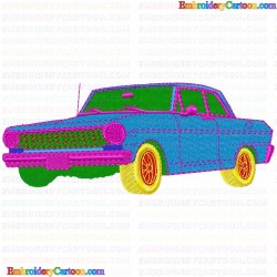 Cars 72 Embroidery Design