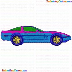 Cars 80 Embroidery Design