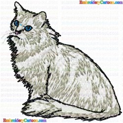 Cats 128 Embroidery Design