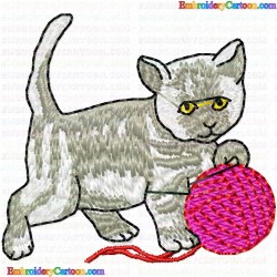 Cats 141 Embroidery Design