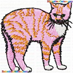 Cats 204 Embroidery Design