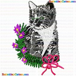 Cats 205 Embroidery Design