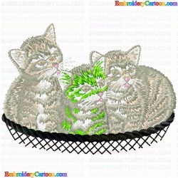 Cats 280 Embroidery Design