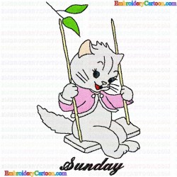 Cats 293 Embroidery Design