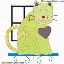 Cats 298 Embroidery Design