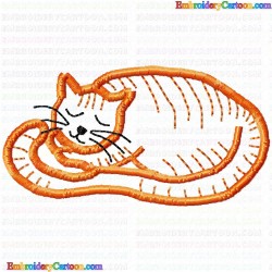 Cats 54 Embroidery Design