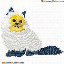 Cats 5 Embroidery Design