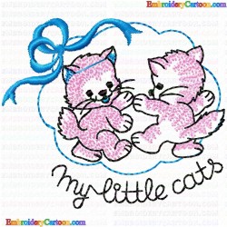 Cats 62 Embroidery Design