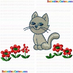 Cats 65 Embroidery Design