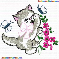 Cats 69 Embroidery Design