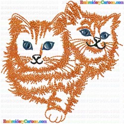 Cats 70 Embroidery Design