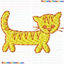 Cats 75 Embroidery Design