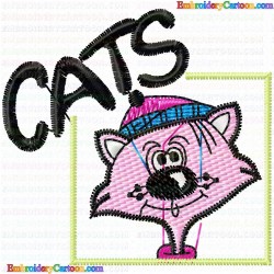 Cats 86 Embroidery Design