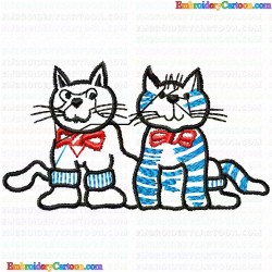 Cats 87 Embroidery Design