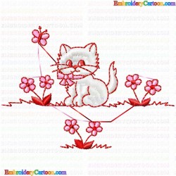 Cats 90 Embroidery Design