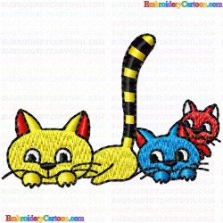 Cats 98 Embroidery Design