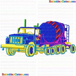 Cement Mixer 2 Embroidery Design