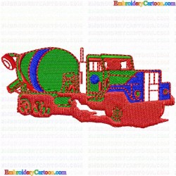 Cement Mixer 3 Embroidery Design