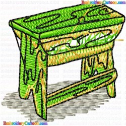 Chairs 12 Embroidery Design