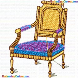 Chairs 23 Embroidery Design