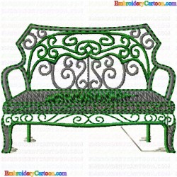 Chairs 25 Embroidery Design