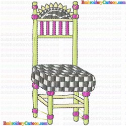 Chairs 2 Embroidery Design