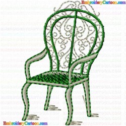 Chairs 30 Embroidery Design