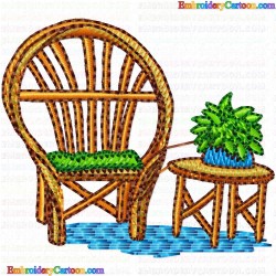 Chairs 38 Embroidery Design