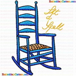 Chairs 7 Embroidery Design