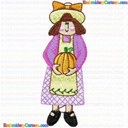 Characters 7 Embroidery Design