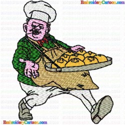 Chef 17 Embroidery Design