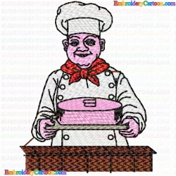 Chef 18 Embroidery Design