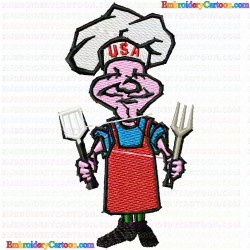 Chef 22 Embroidery Design