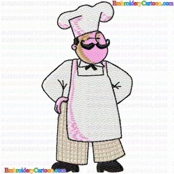 Chef 4 Embroidery Design