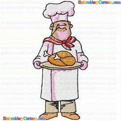 Chef 5 Embroidery Design