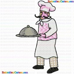 Chef 6 Embroidery Design