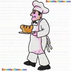 Chef 8 Embroidery Design