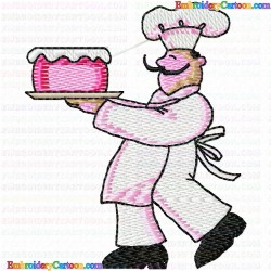 Chef 9 Embroidery Design