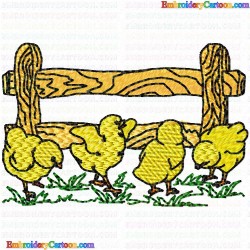 Chick 10 Embroidery Design