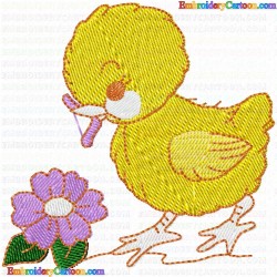 Chick 12 Embroidery Design