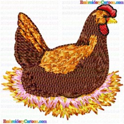 Chickens and Roosters 106 Embroidery Design