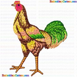 Chickens and Roosters 110 Embroidery Design