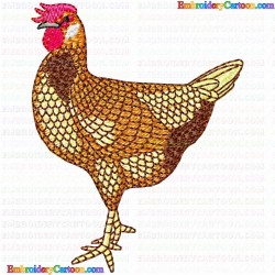 Chickens and Roosters 119 Embroidery Design