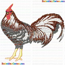 Chickens and Roosters 123 Embroidery Design